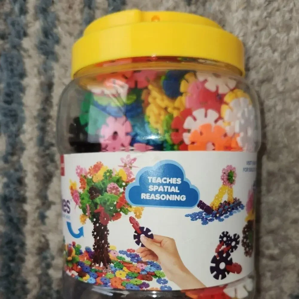 VIAHART Official Brain Flakes Interlocking Plastic Disc STEM Set || EUC
